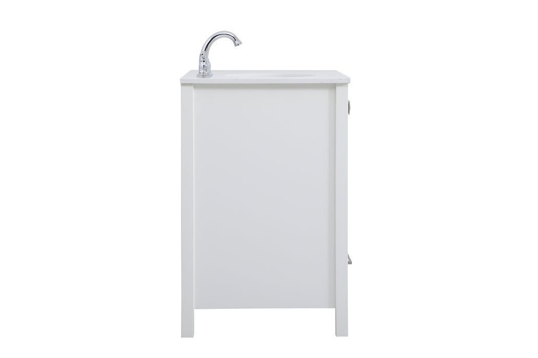 Elegant Lighting VF18832WH Single Bathroom Vanity, White