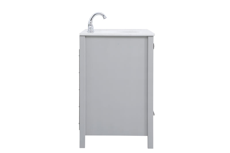Elegant Lighting VF18836GR Single Bathroom Vanity, Gray