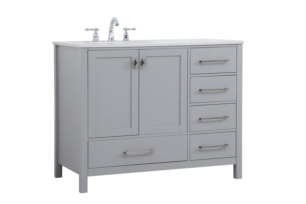 Elegant Lighting VF18842GR Single Bathroom Vanity, Gray