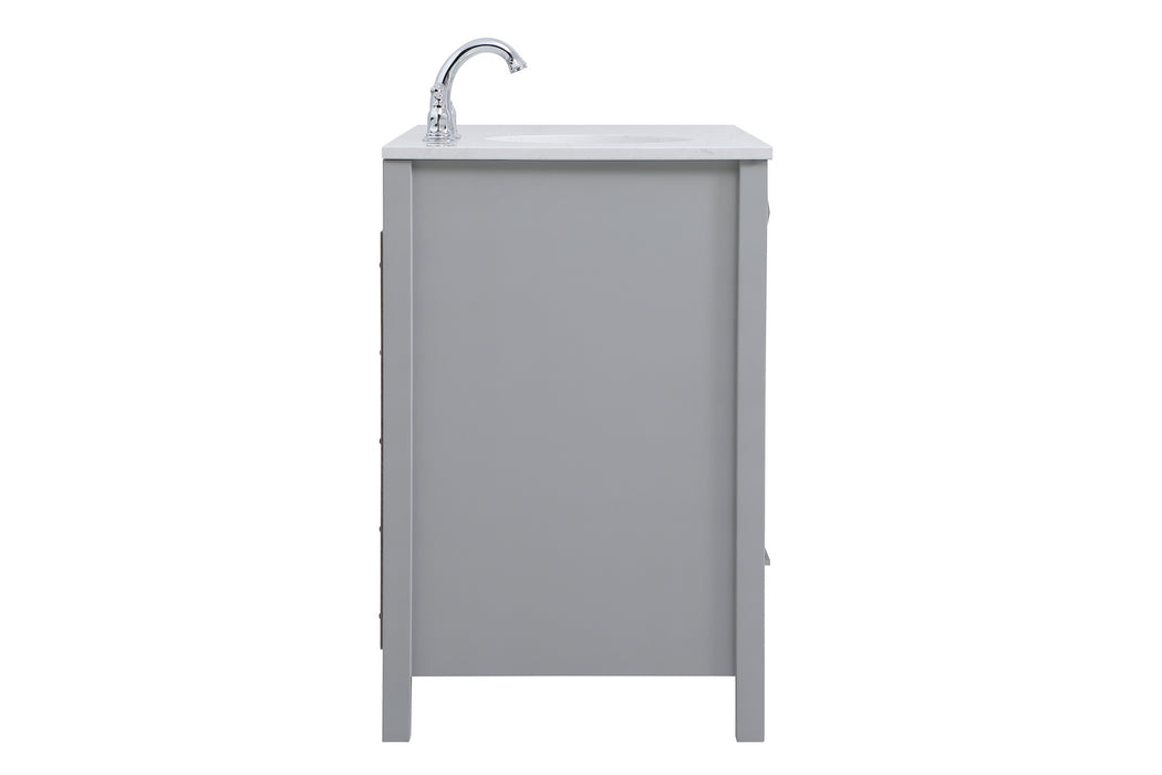 Elegant Lighting VF18842GR Single Bathroom Vanity, Gray
