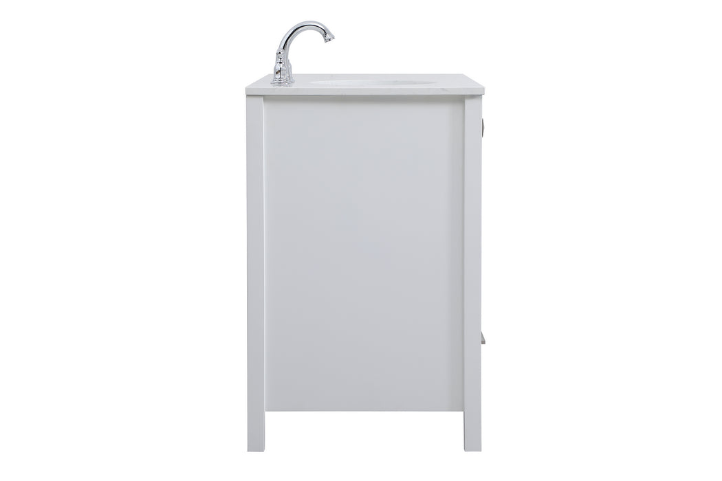 Elegant Lighting VF18842WH Single Bathroom Vanity, White