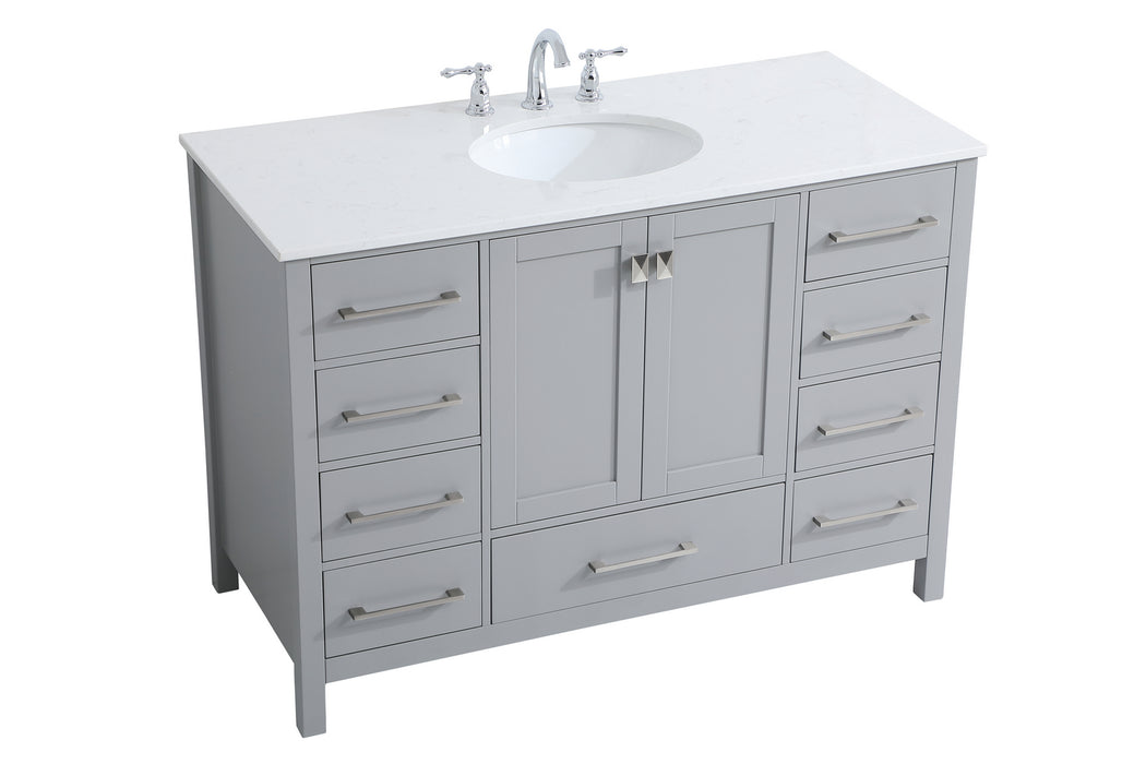 Elegant Lighting VF18848GR Single Bathroom Vanity, Gray