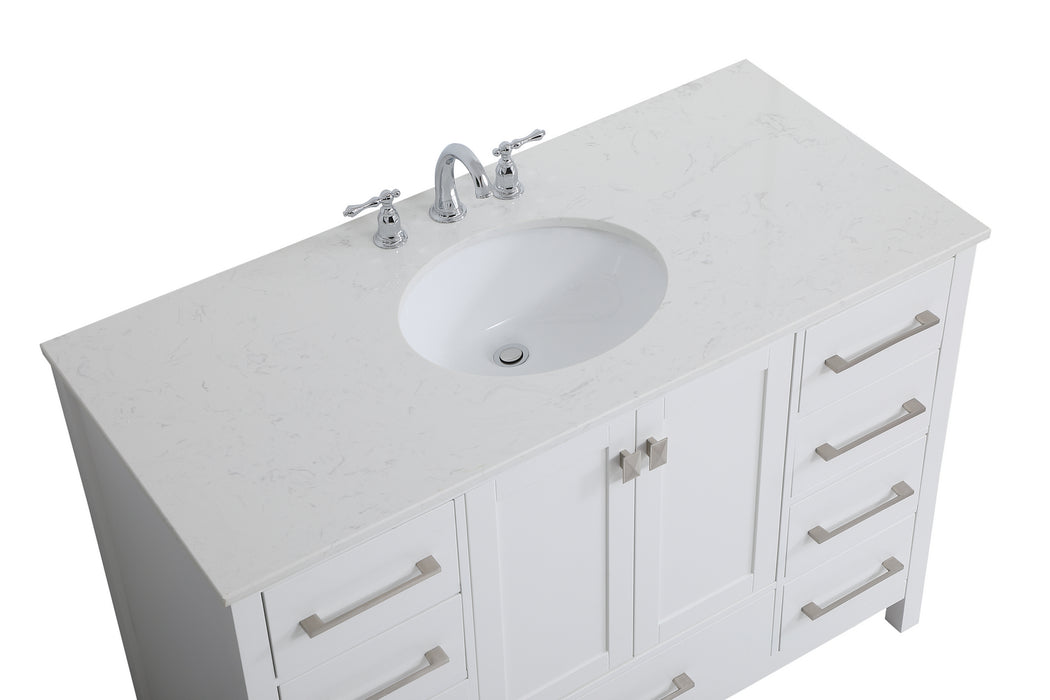 Elegant Lighting VF18848WH Single Bathroom Vanity, White
