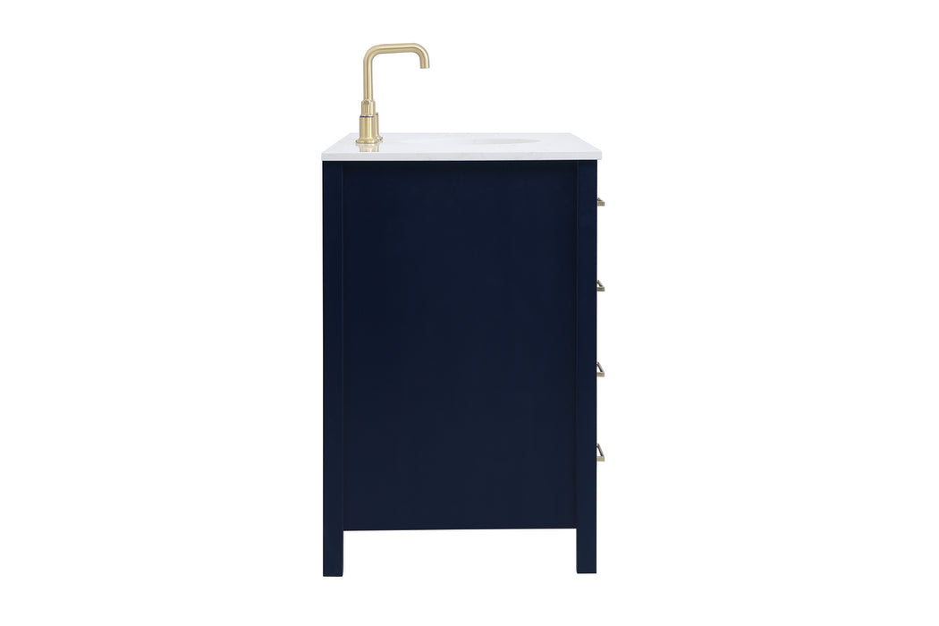 Elegant Lighting VF18848BL Single Bathroom Vanity, Blue
