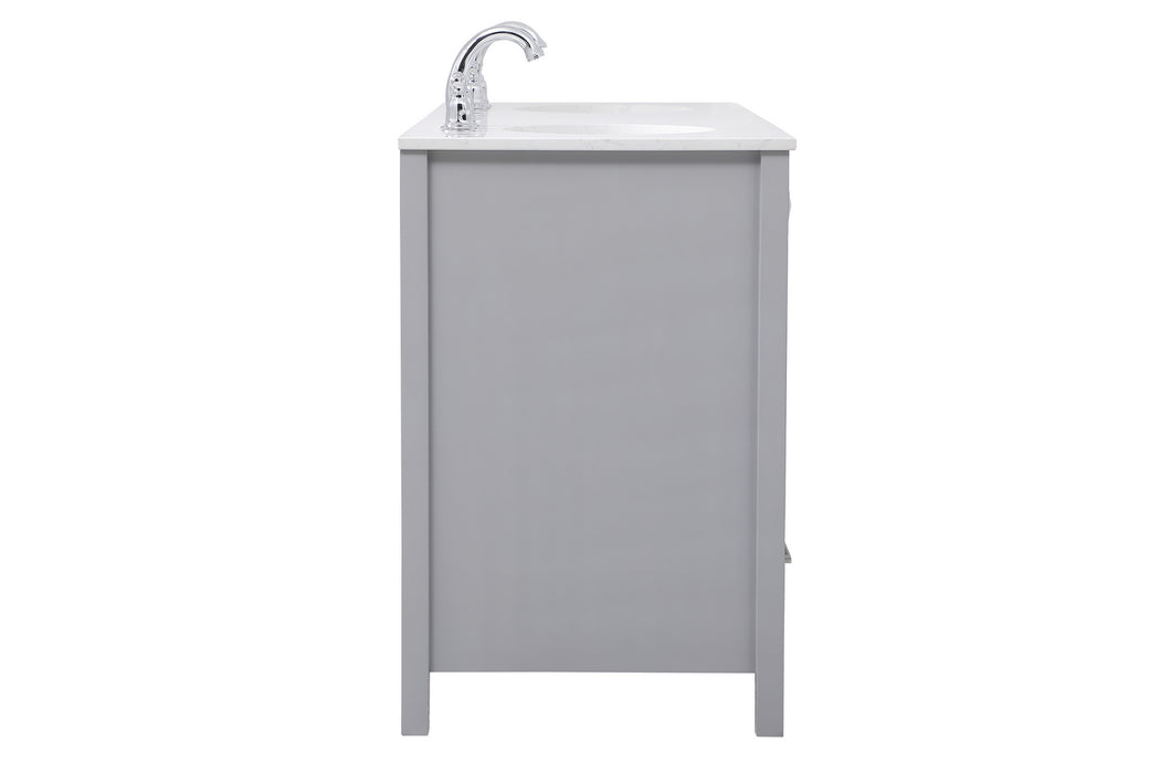 Elegant Lighting VF18860DGR Double Bathroom Vanity, Gray