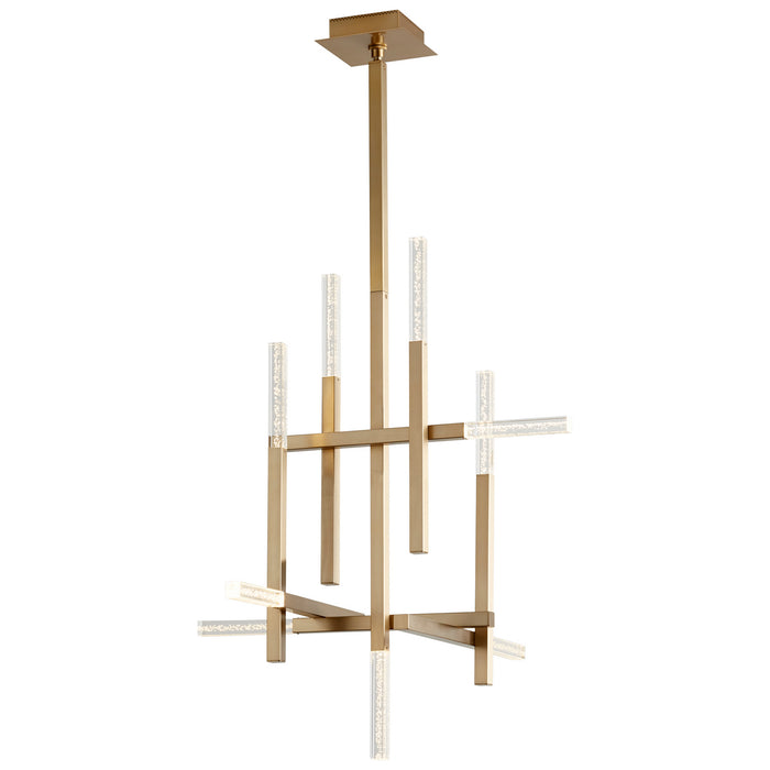 Oxygen 3-636-40 LED Ceiling Mount, Aged Brass