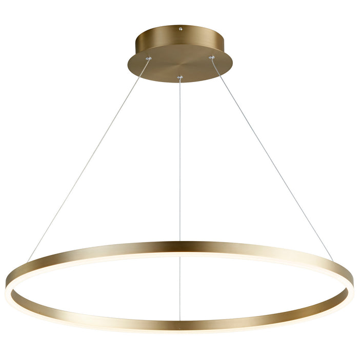 Oxygen 3-65-40 LED Pendant, Aged Brass