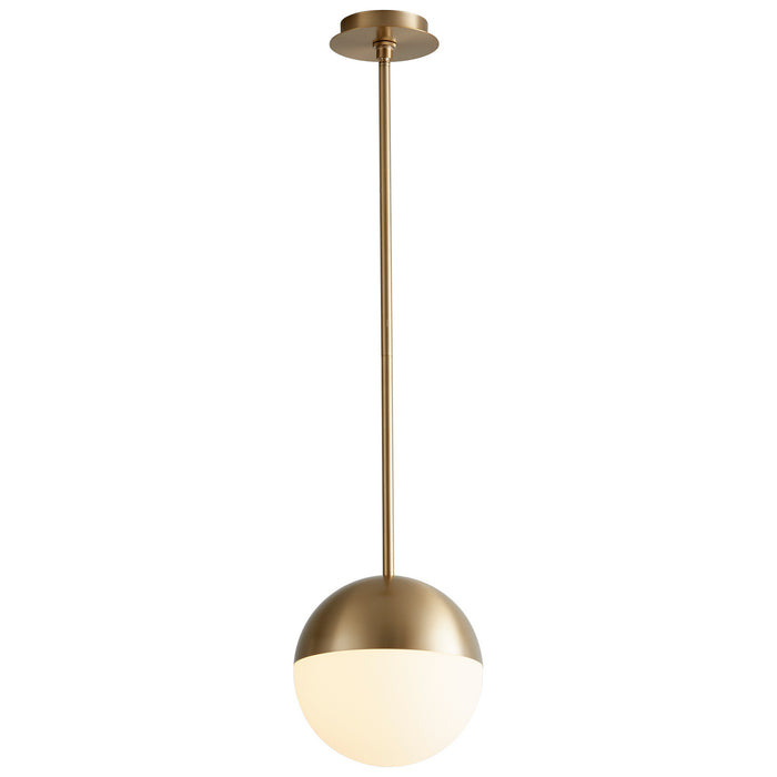 Oxygen 3-6902-40 LED Pendant, Aged Brass