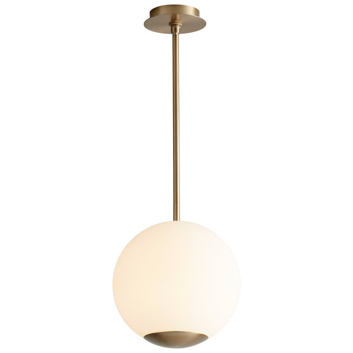 Oxygen 3-691-40 LED Pendant, Aged Brass