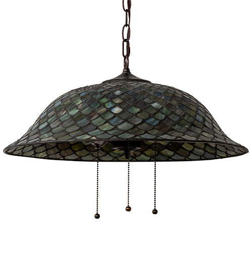 Meyda Tiffany 153229 Three Light Pendant, Mahogany Bronze