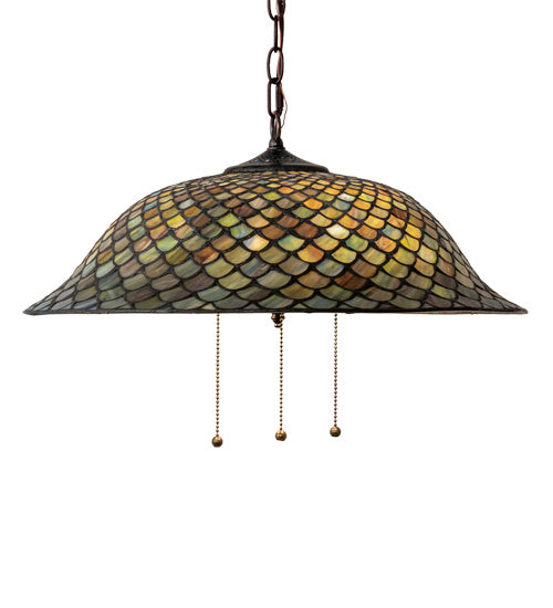 Meyda Tiffany 153229 Three Light Pendant, Mahogany Bronze