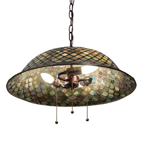 Meyda Tiffany 153229 Three Light Pendant, Mahogany Bronze