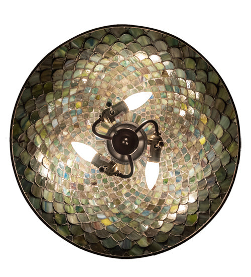 Meyda Tiffany 153229 Three Light Pendant, Mahogany Bronze