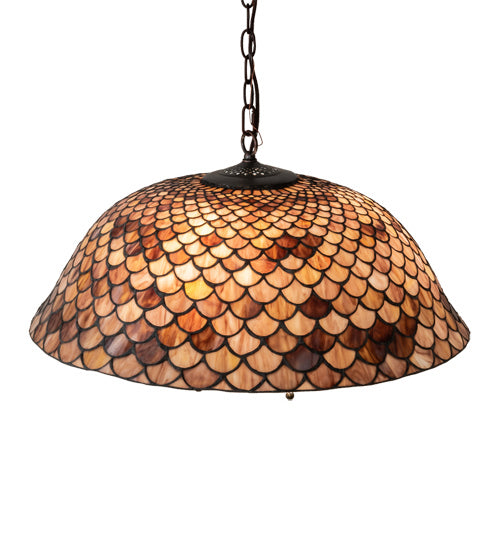 Meyda Tiffany 231153 Three Light Pendant, Mahogany Bronze