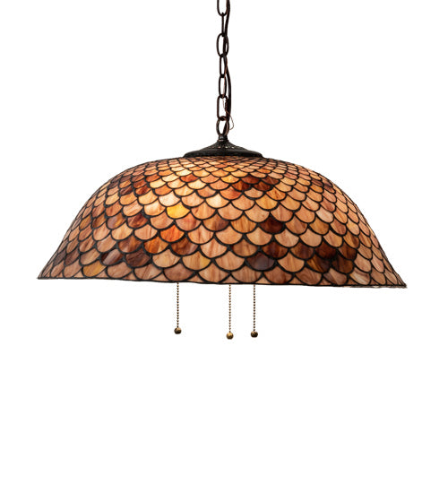 Meyda Tiffany 231153 Three Light Pendant, Mahogany Bronze