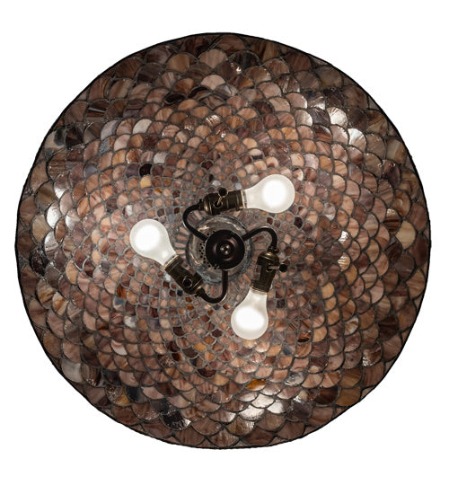 Meyda Tiffany 231153 Three Light Pendant, Mahogany Bronze
