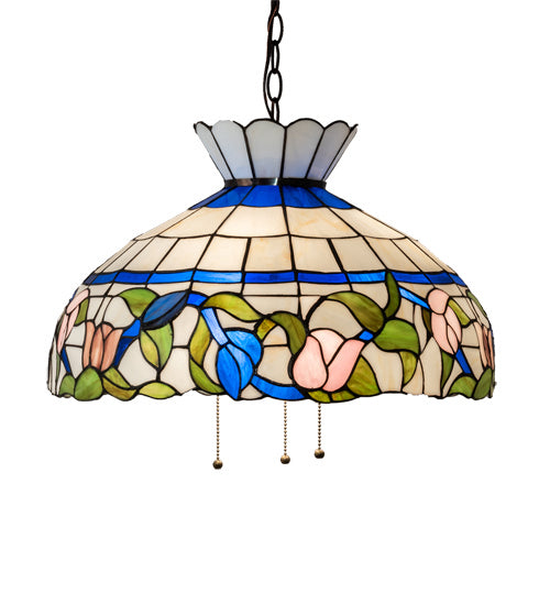 Meyda Tiffany 231154 Three Light Pendant, Mahogany Bronze