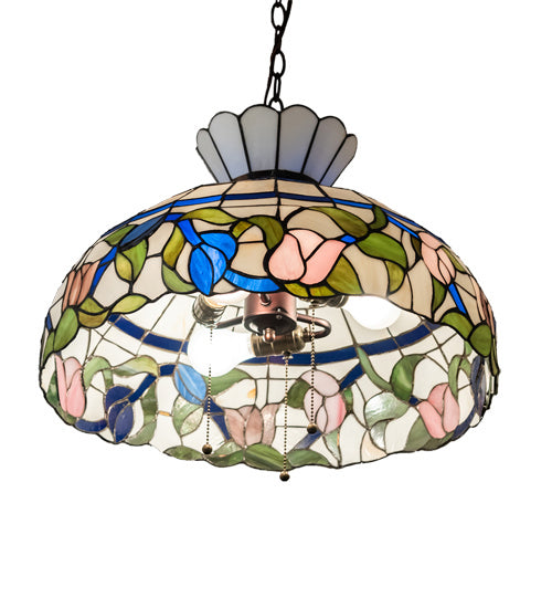Meyda Tiffany 231154 Three Light Pendant, Mahogany Bronze