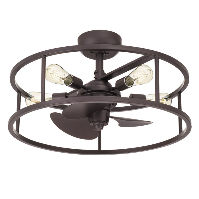 Quoizel NHR3124WT Five Light Fandelier, Western Bronze