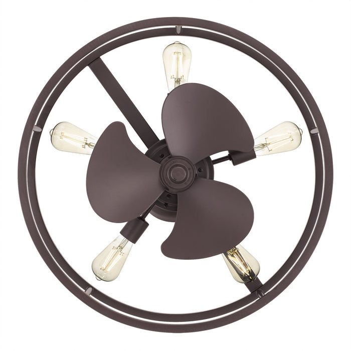 Quoizel NHR3124WT Five Light Fandelier, Western Bronze