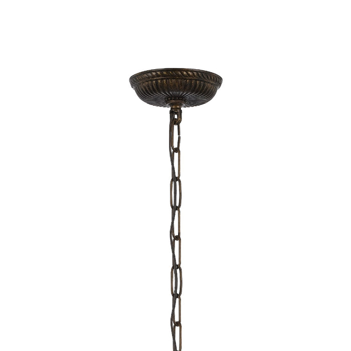 Crystorama 5016-EB-CL-S Six Light Chandelier, English Bronze