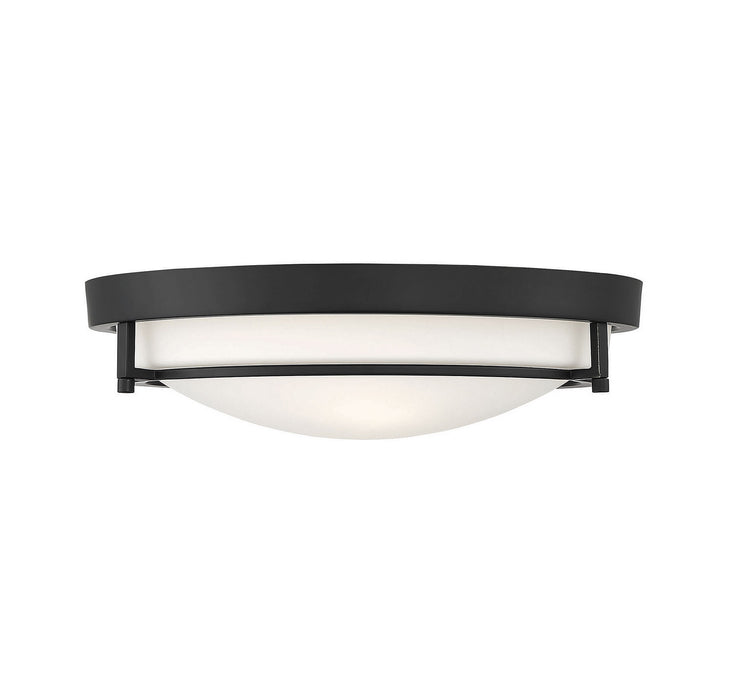 Meridian M60019MBK Two Light Semi-Flush Mount, Matte Black