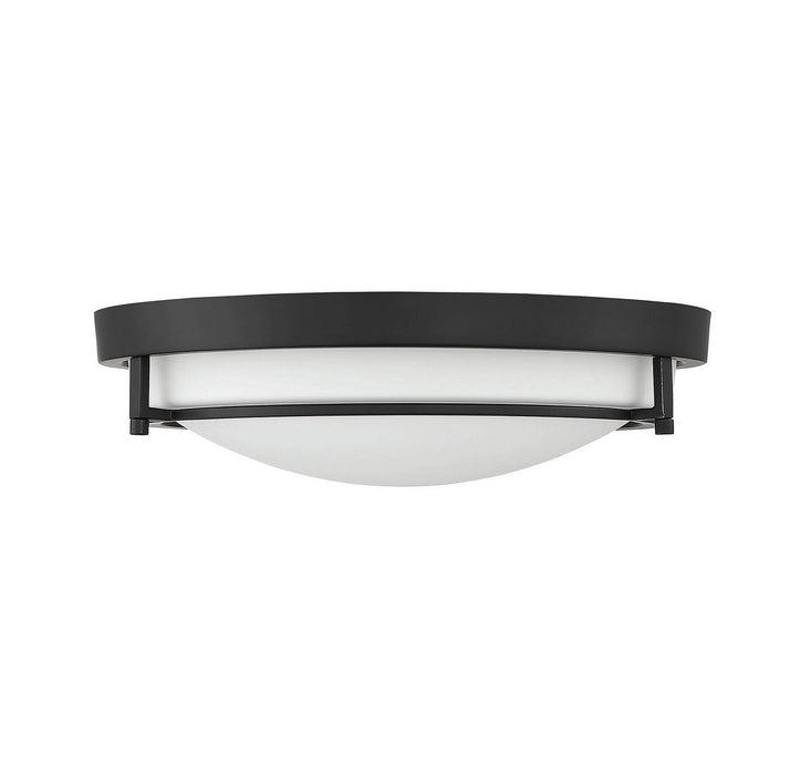 Meridian M60019MBK Two Light Semi-Flush Mount, Matte Black