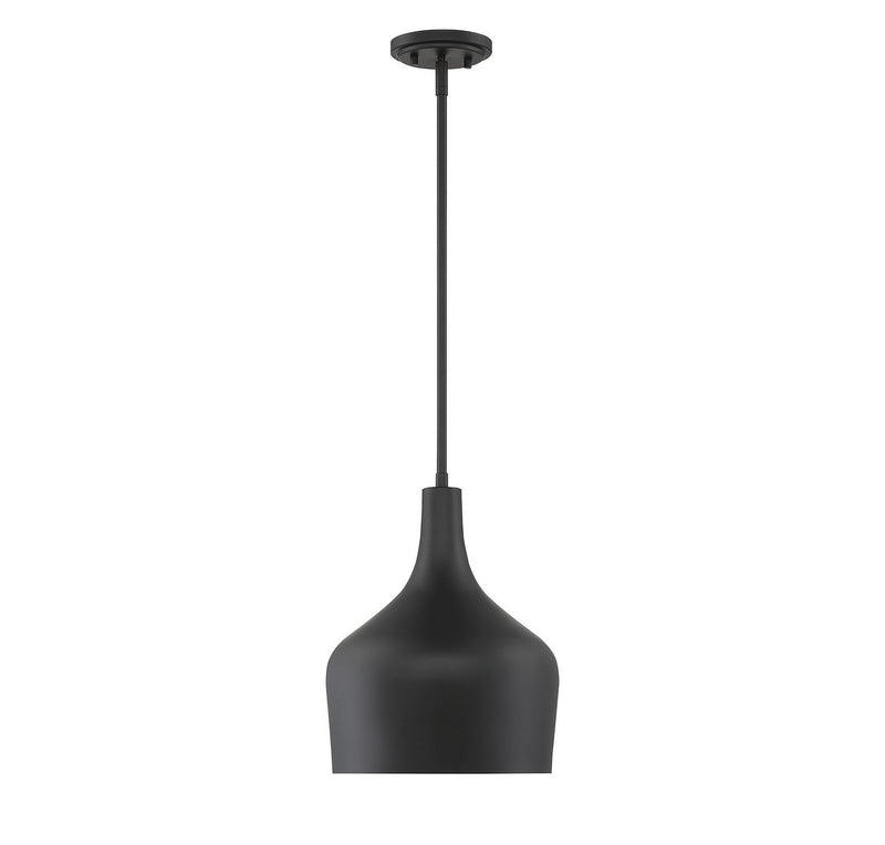 Meridian M70020MBK One Light Pendant, Matte Black