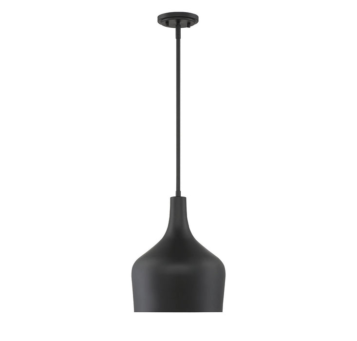 Meridian M70020MBK One Light Pendant, Matte Black