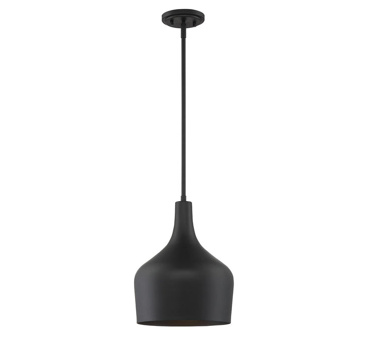Meridian M70020MBK One Light Pendant, Matte Black