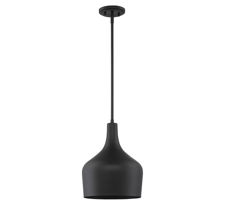 Meridian M70020MBK One Light Pendant, Matte Black