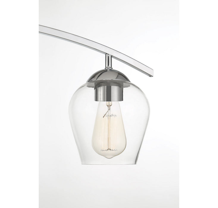 Meridian M80032CH Three Light Bathroom Vanity Light, Chrome