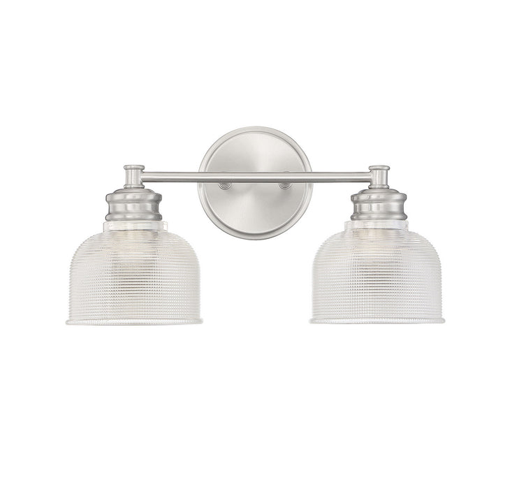 Meridian M80034BN Two Light Bathroom Vanity Light, Brushed Nickel
