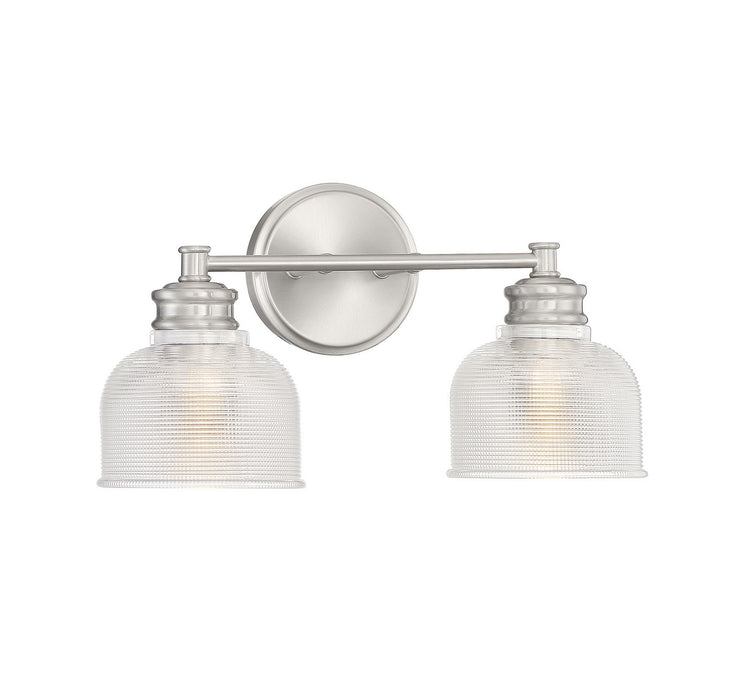 Meridian M80034BN Two Light Bathroom Vanity Light, Brushed Nickel