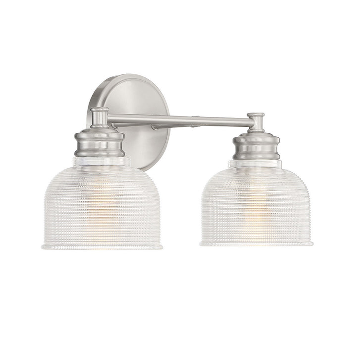 Meridian M80034BN Two Light Bathroom Vanity Light, Brushed Nickel