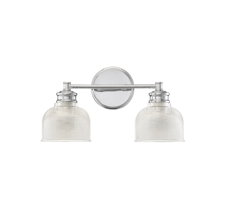 Meridian M80034CH Two Light Bathroom Vanity Light, Chrome