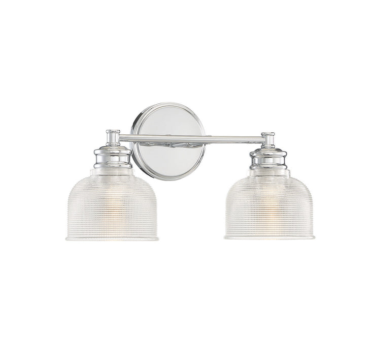 Meridian M80034CH Two Light Bathroom Vanity Light, Chrome