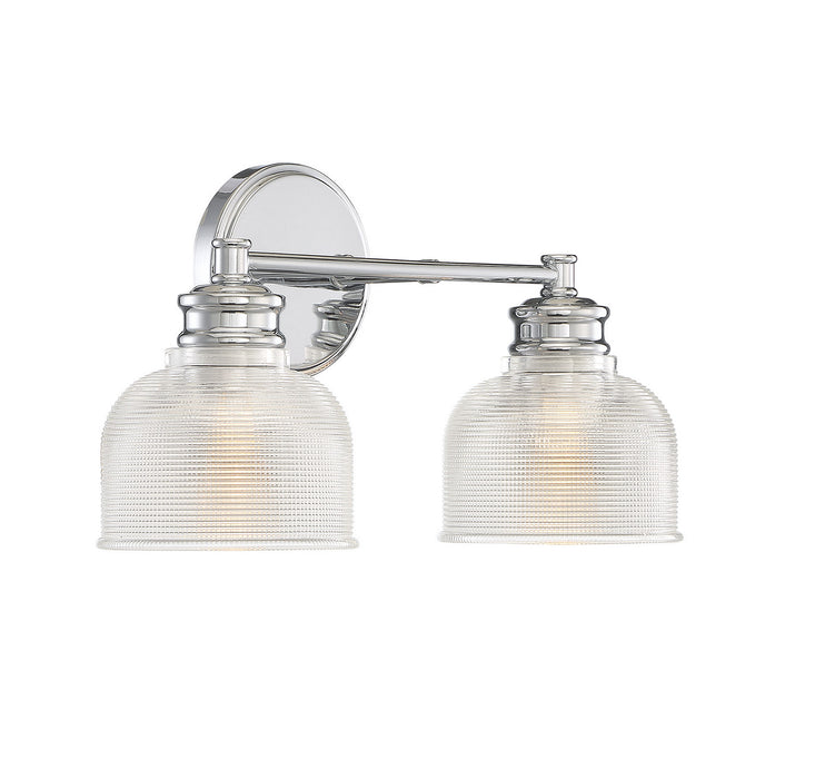 Meridian M80034CH Two Light Bathroom Vanity Light, Chrome
