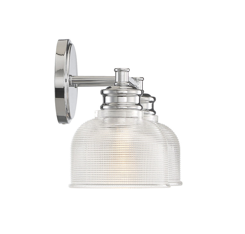 Meridian M80034CH Two Light Bathroom Vanity Light, Chrome