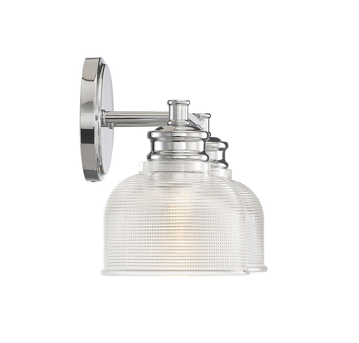 Meridian M80034CH Two Light Bathroom Vanity Light, Chrome