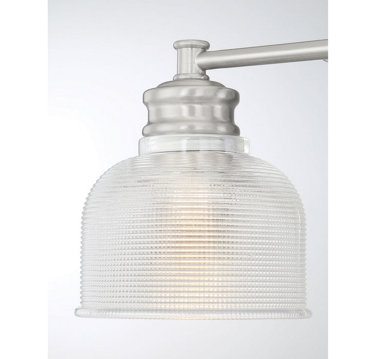 Meridian M80035BN Three Light Bathroom Vanity Light, Brushed Nickel