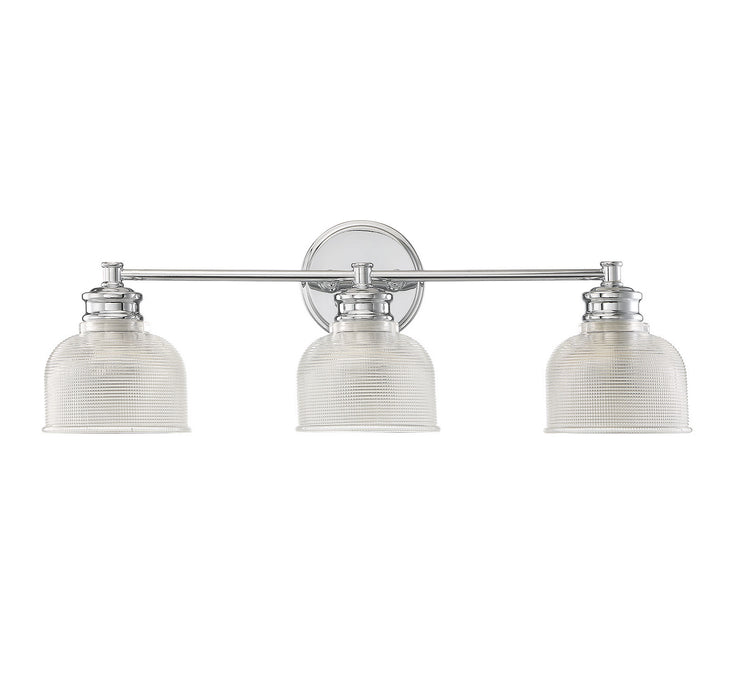 Meridian M80035CH Three Light Bathroom Vanity Light, Chrome