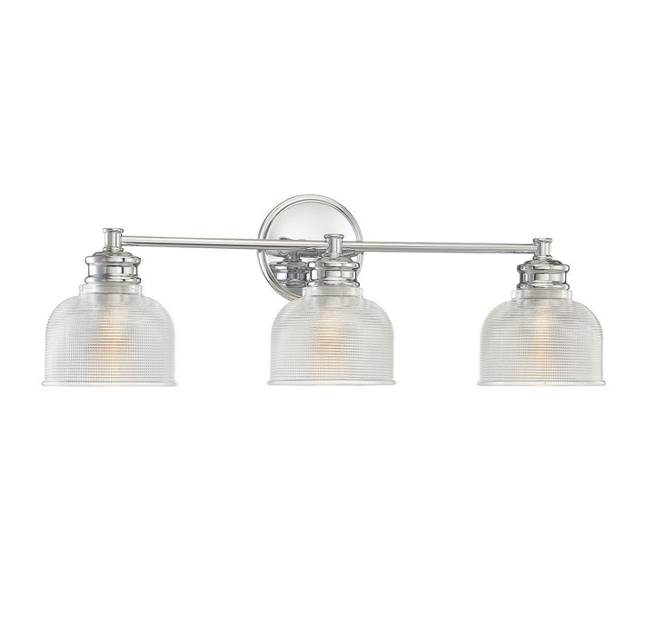 Meridian M80035CH Three Light Bathroom Vanity Light, Chrome