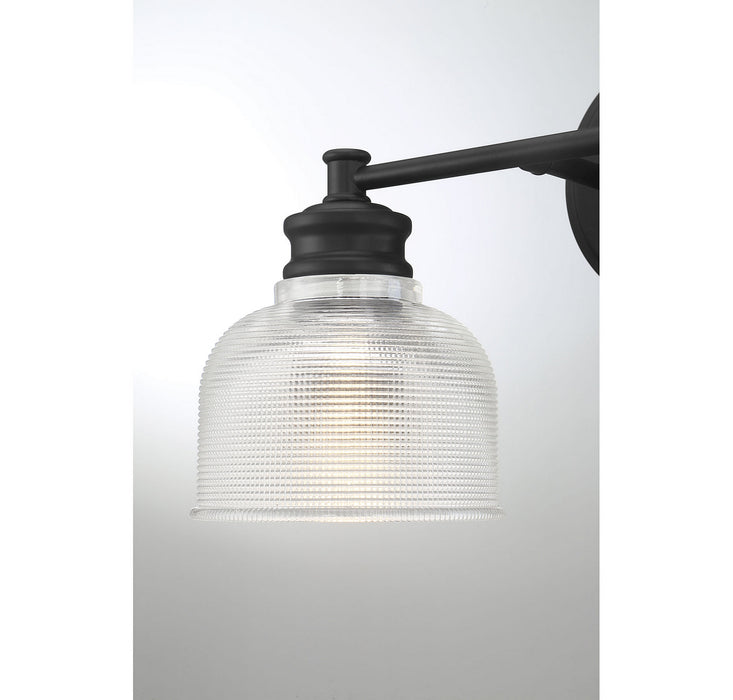 Meridian M80035MBK Three Light Bathroom Vanity Light, Matte Black