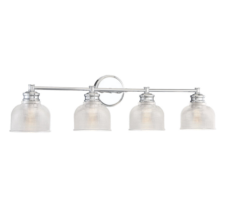 Meridian M80036CH Four Light Bathroom Vanity Light, Chrome