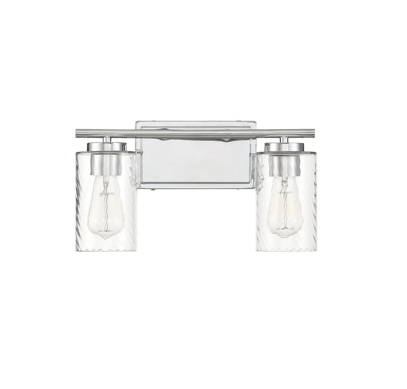 Meridian M80037CH Two Light Bathroom Vanity Light, Chrome