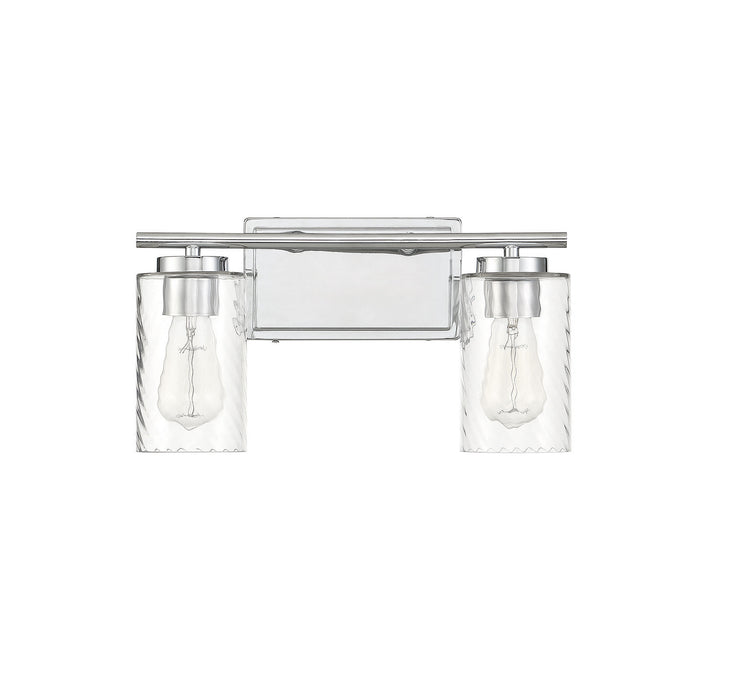 Meridian M80037CH Two Light Bathroom Vanity Light, Chrome