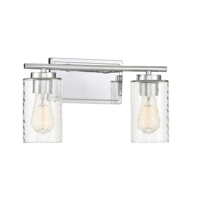 Meridian M80037CH Two Light Bathroom Vanity Light, Chrome