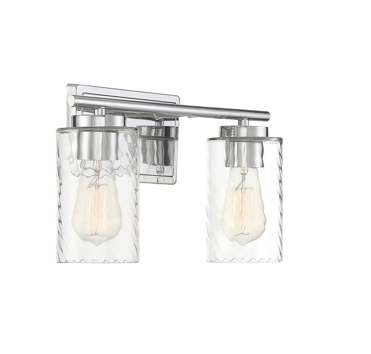 Meridian M80037CH Two Light Bathroom Vanity Light, Chrome