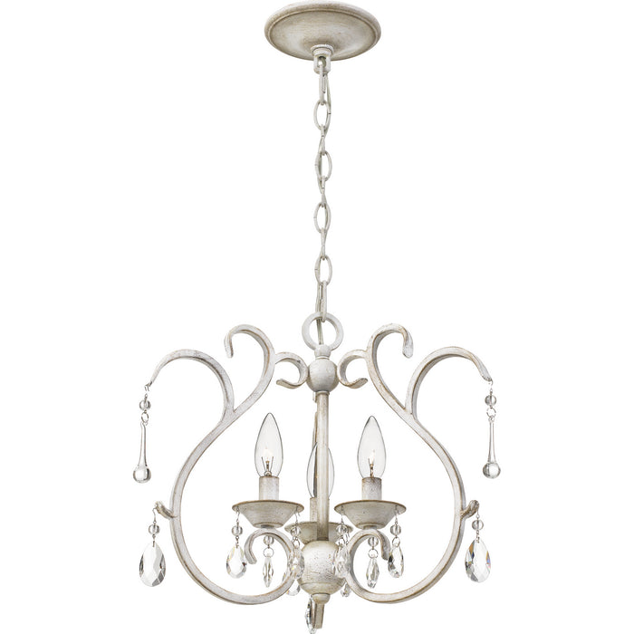 Quoizel BLC2816AWH Three Light Pendant, Antique White